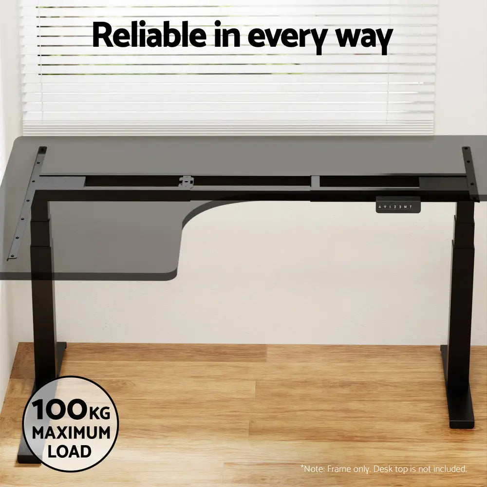 Artiss Standing Desk Frame Only L-shape Motorised Chez Guru