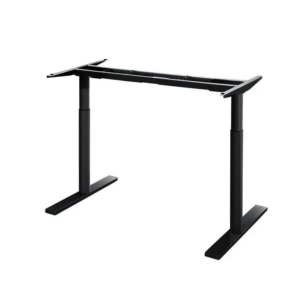 Artiss Standing Desk Frame Only Dual Motor Motorised Adjustable 125KG Load Black Chez Guru