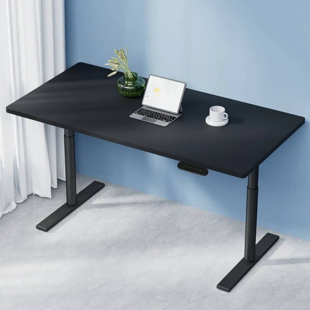 Artiss Standing Desk Motorised Electric Dual Motor Black 140CM Chez Guru