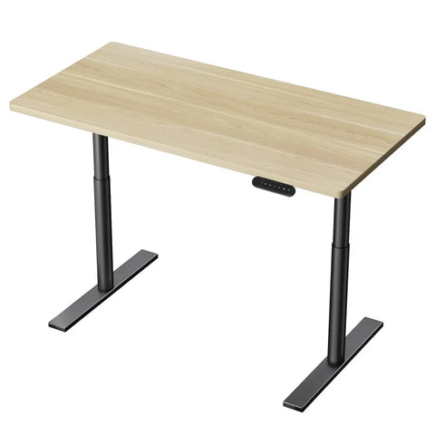 Artiss Standing Desk Motorised Electric Dual Motor White Oak 120CM Chez Guru