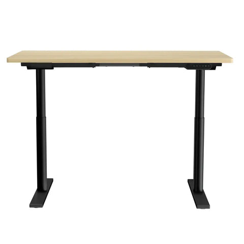 Artiss Standing Desk Motorised Electric Dual Motor White Oak 120CM Chez Guru