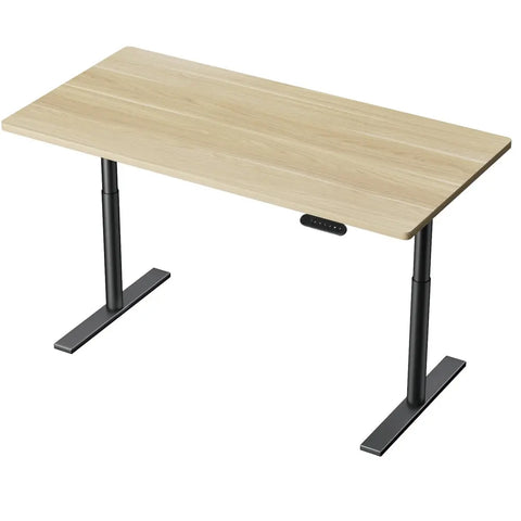 Artiss Standing Desk Motorised Electric Dual Motor White Oak 140CM Chez Guru