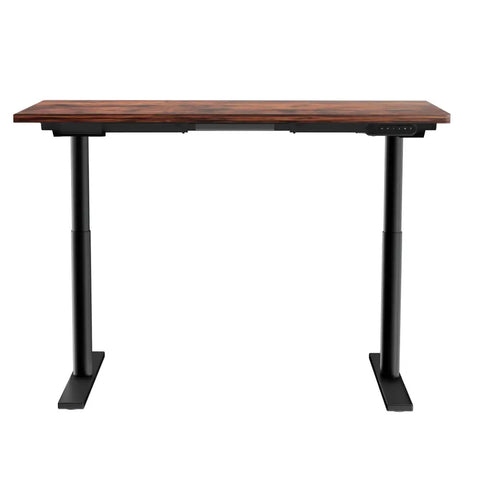 Artiss Standing Desk Motorised Electric Dual Motor Rustic Brown 120CM Chez Guru