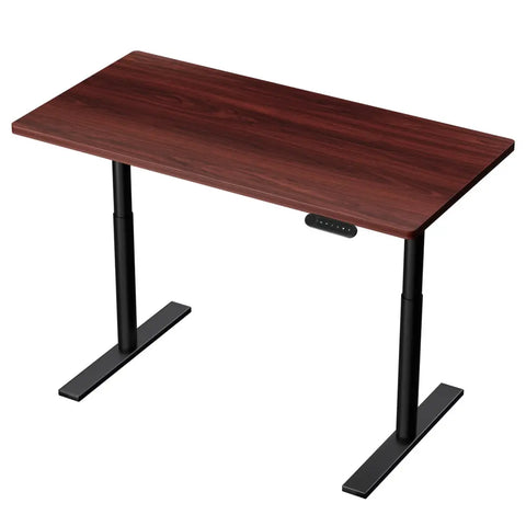 Artiss Standing Desk Motorised Electric Dual Motor Walnut 120CM Chez Guru