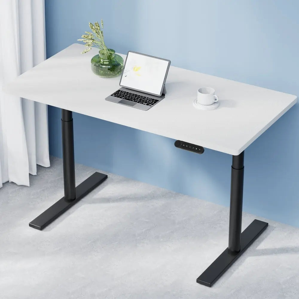 Artiss Standing Desk Motorised Electric Dual Motor White 120CM Chez Guru