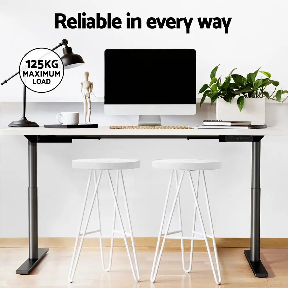 Artiss Standing Desk Motorised Electric Dual Motor White 140CM Chez Guru