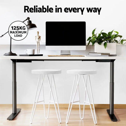 Artiss Standing Desk Motorised Electric Dual Motor White 140CM Chez Guru