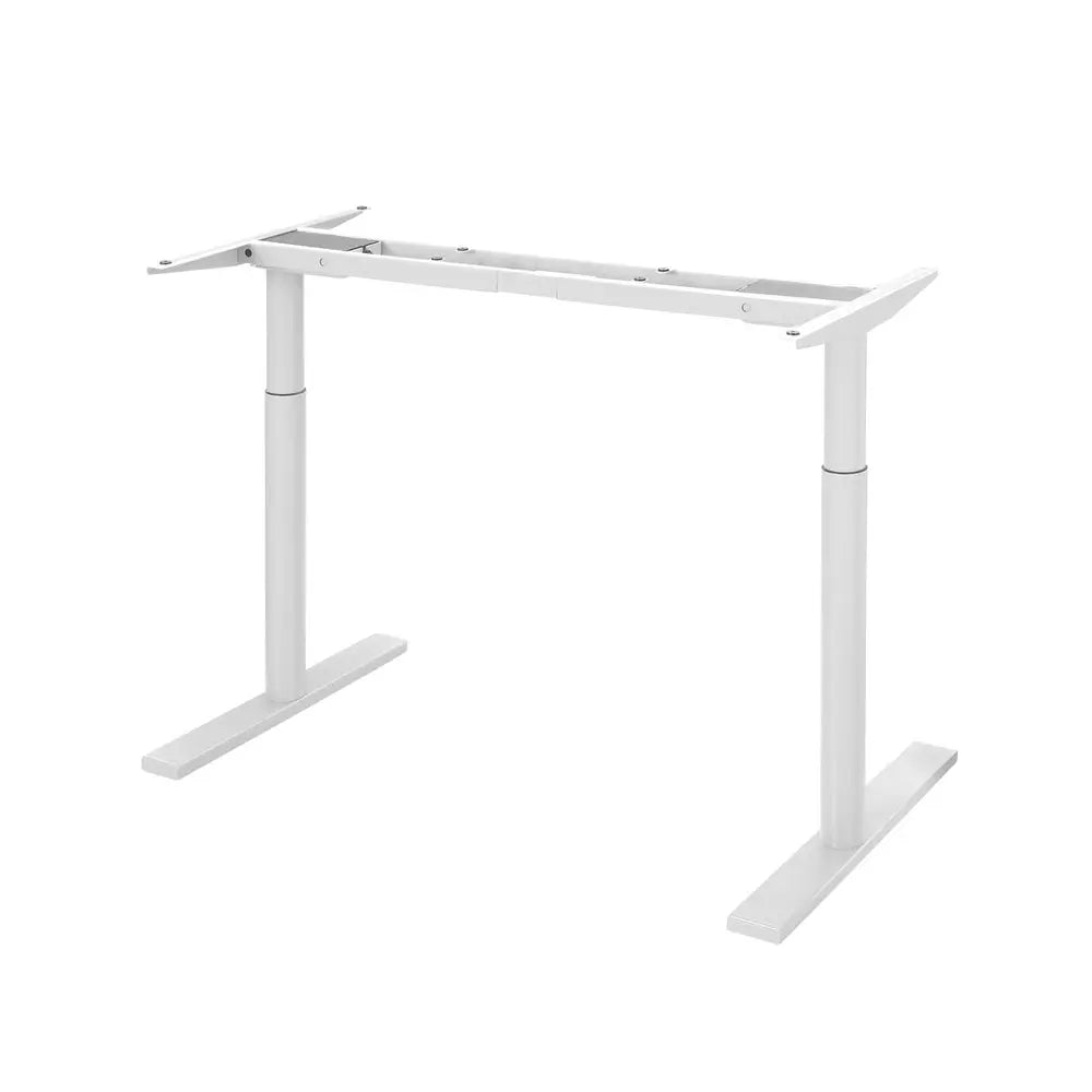 Artiss Standing Desk Frame Only Dual Motor Motorised Adjustable 125KG Load White Chez Guru