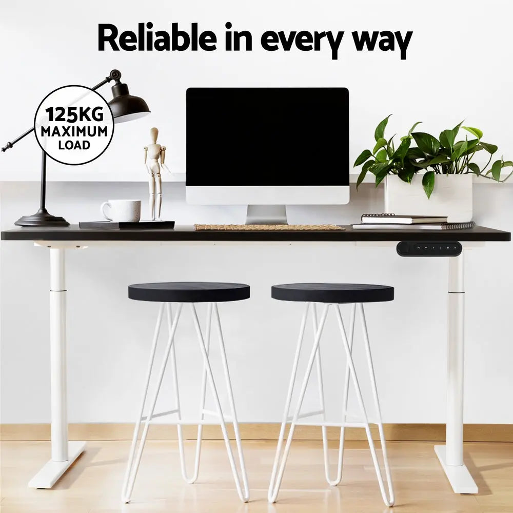 Artiss Standing Desk Motorised Electric Dual Motor 120CM Black Chez Guru