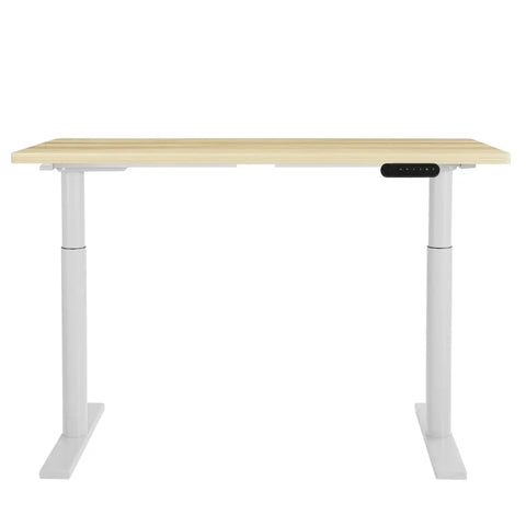 Artiss Standing Desk Motorised Electric Dual Motor 120CM White Oak Chez Guru