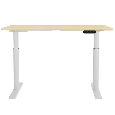 Artiss Standing Desk Motorised Electric Dual Motor 140CM White Oak Chez Guru