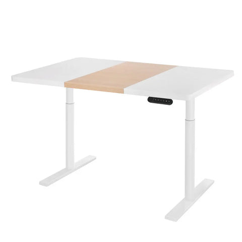 Artiss Standing Desk Motorised Electric Dual Motor Splice White Pine 120CM Chez Guru