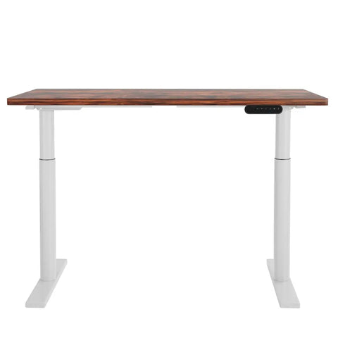 Artiss Standing Desk Motorised Electric Dual Motor 120CM Rustic Brown Chez Guru