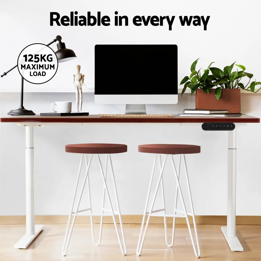 Artiss Standing Desk Motorised Electric Dual Motor 120CM Walnut Chez Guru