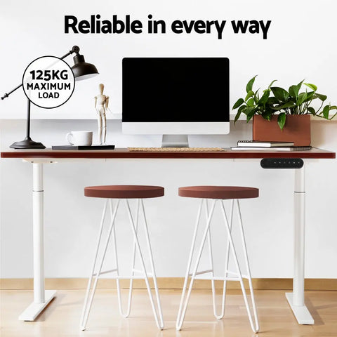 Artiss Standing Desk Motorised Electric Dual Motor 120CM Walnut Chez Guru