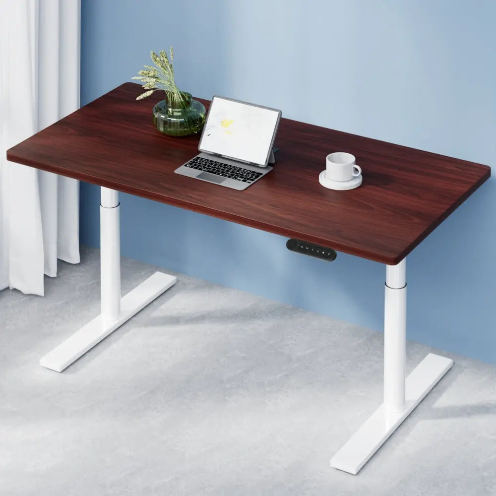 Artiss Standing Desk Motorised Electric Dual Motor 120CM Walnut Chez Guru