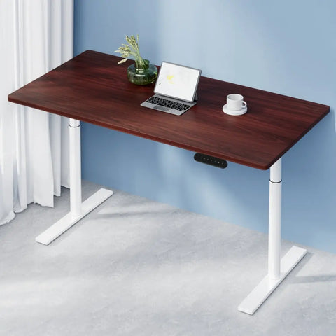 Artiss Standing Desk Motorised Electric Dual Motor 140CM Walnut Chez Guru