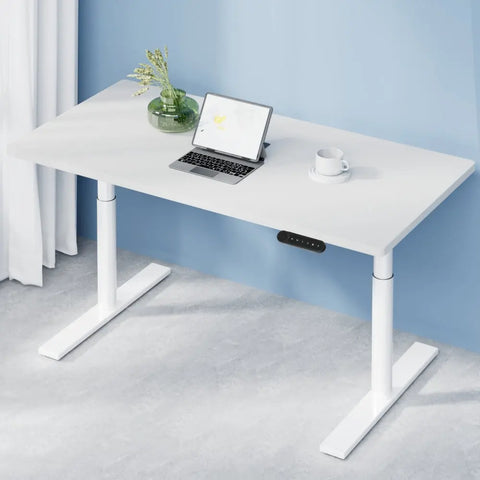 Artiss Standing Desk Motorised Electric Dual Motor 120CM White Chez Guru