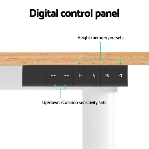 120CM Artiss Electric Standing Desk Sit Stand Desks Home Office Computer Desk Chez Guru
