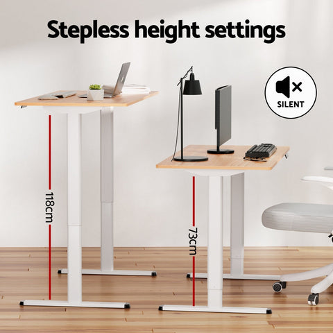 120CM Artiss Electric Standing Desk Sit Stand Desks Home Office Computer Desk Chez Guru