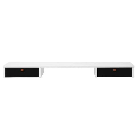 Artiss Standing Desk Desktop Storage Rack Shelf Removable Bookshelf Drawer 120cm Chez Guru