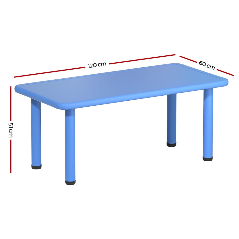Keezi Kids Table Plastic Square Activity Study Desk 60X120CM Chez Guru