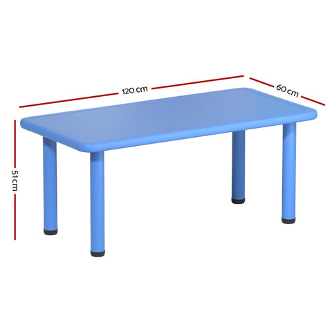 Keezi Kids Table Plastic Square Activity Study Desk 60X120CM Chez Guru