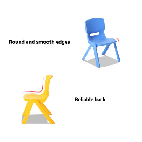 Keezi 9PCS Kids Table and Chairs Set Children Study Desk Furniture Plastic 8 Chairs Chez Guru