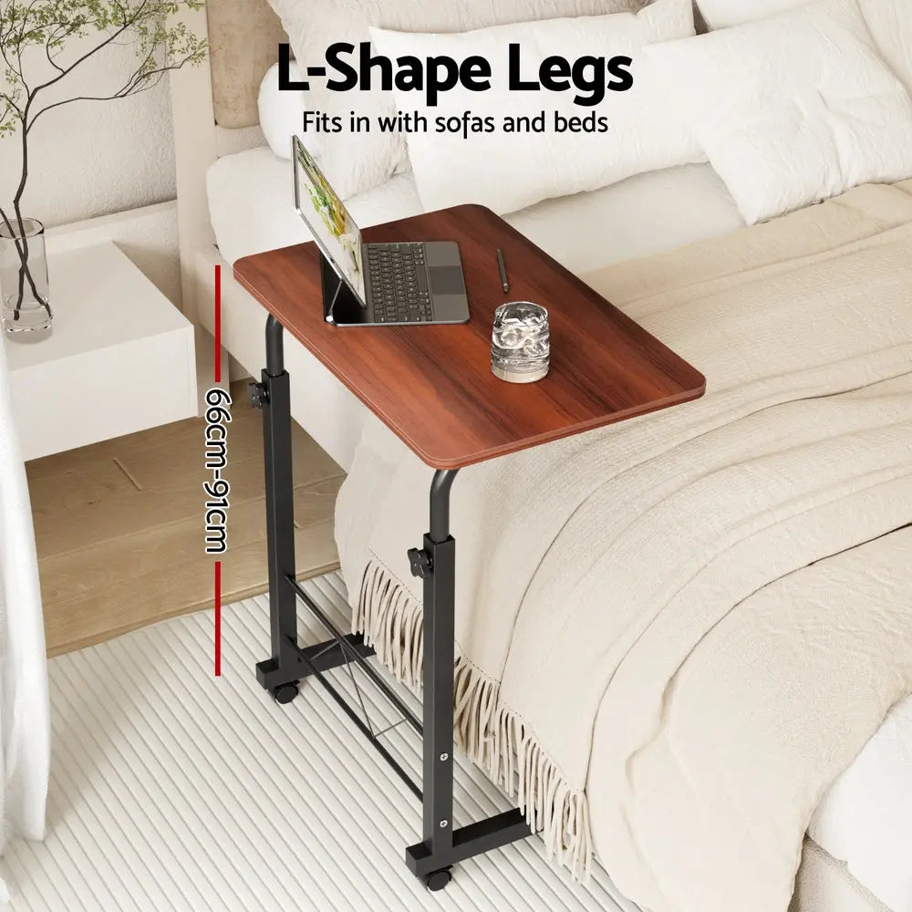 Artiss Laptop Desk Table Adjustable 60CM Dark Wood Chez Guru