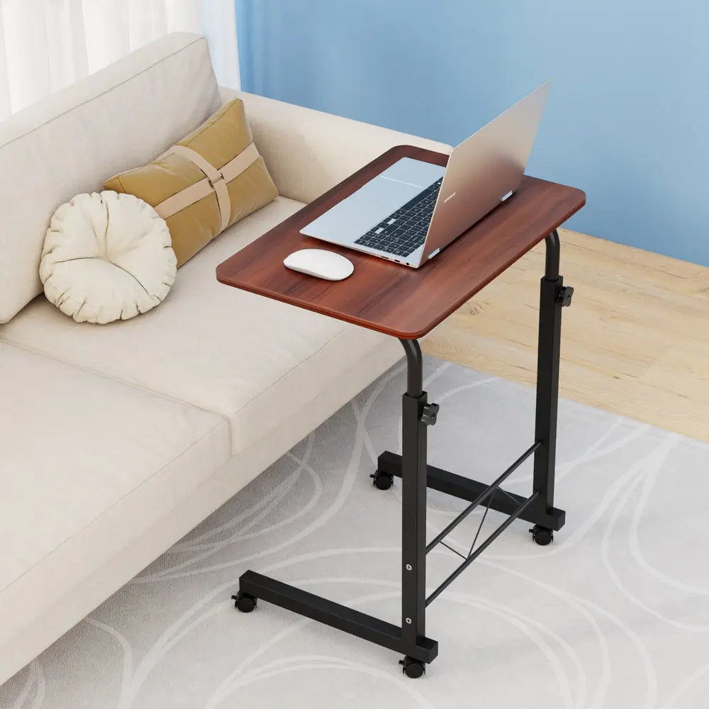 Artiss Laptop Desk Table Adjustable 60CM Dark Wood Chez Guru