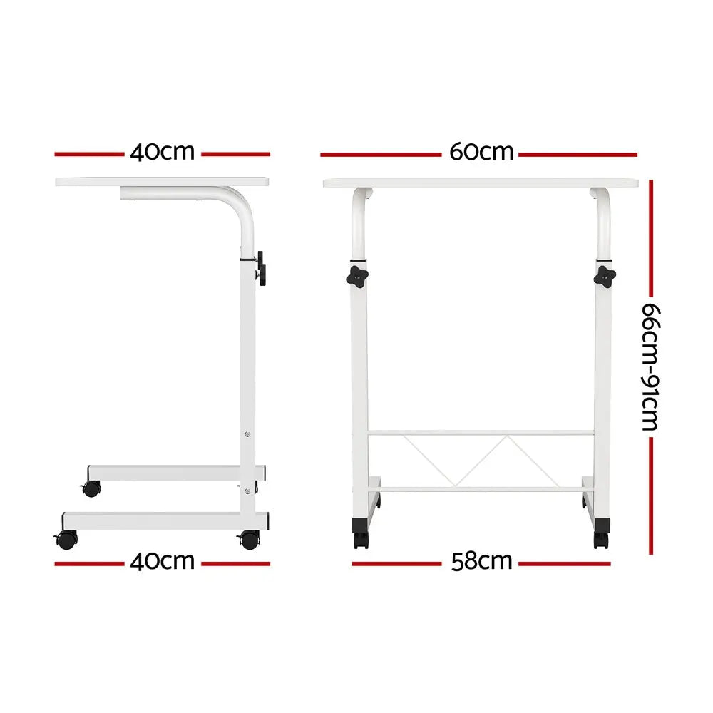 Artiss Laptop Desk Table Adjustable 60CM White Chez Guru