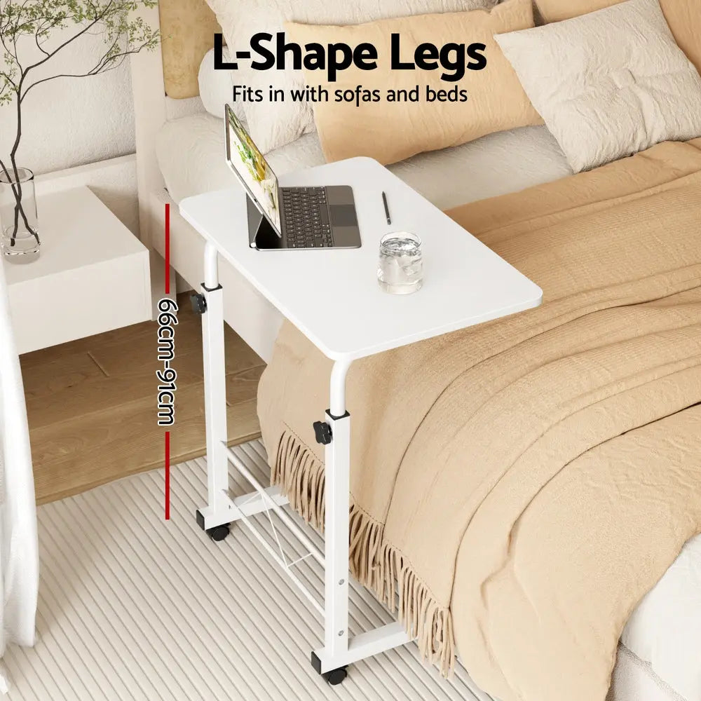 Artiss Laptop Desk Table Adjustable 60CM White Chez Guru
