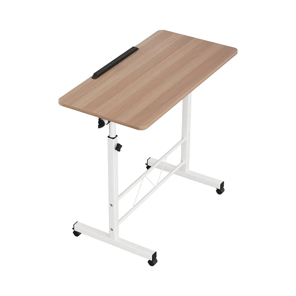 Artiss Laptop Desk Table Adjustable 80CM Light Wood Chez Guru