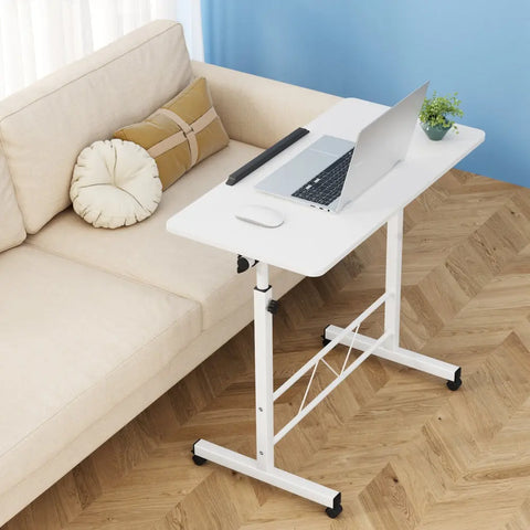Artiss Laptop Desk Table Adjustable 80CM White Chez Guru