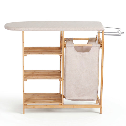 Artiss Laundry Basket Hamper with Ironing Board Bamboo
