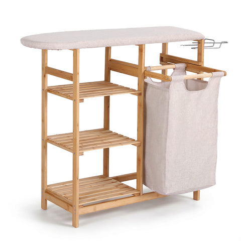 Artiss Laundry Basket Hamper with Ironing Board Bamboo