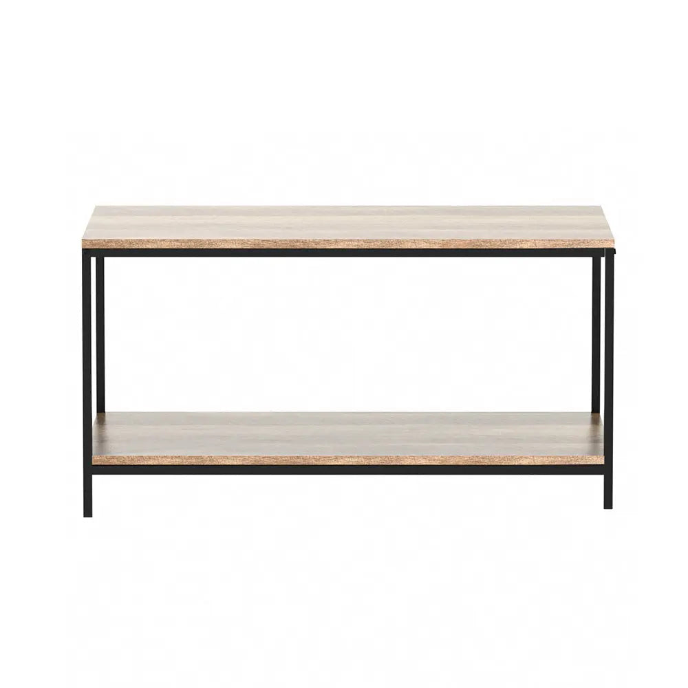 Artiss Coffee Table Rectangular 93CM Walnut Olin - Chez Guru