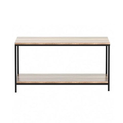 Artiss Coffee Table Rectangular 93CM Walnut Olin - Chez Guru
