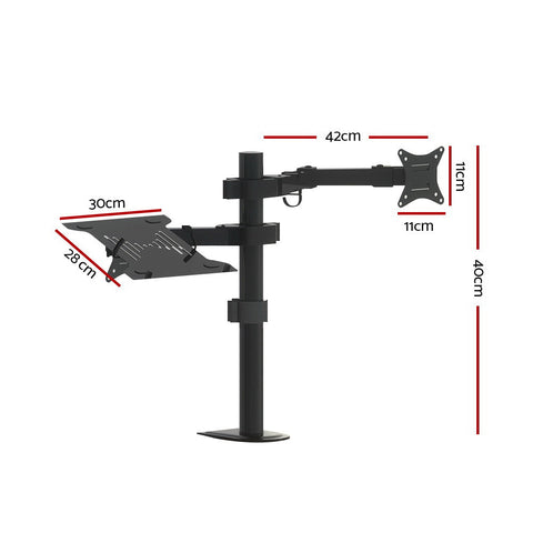 Artiss Monitor Arm Desk Mount Laptop Tray Chez Guru