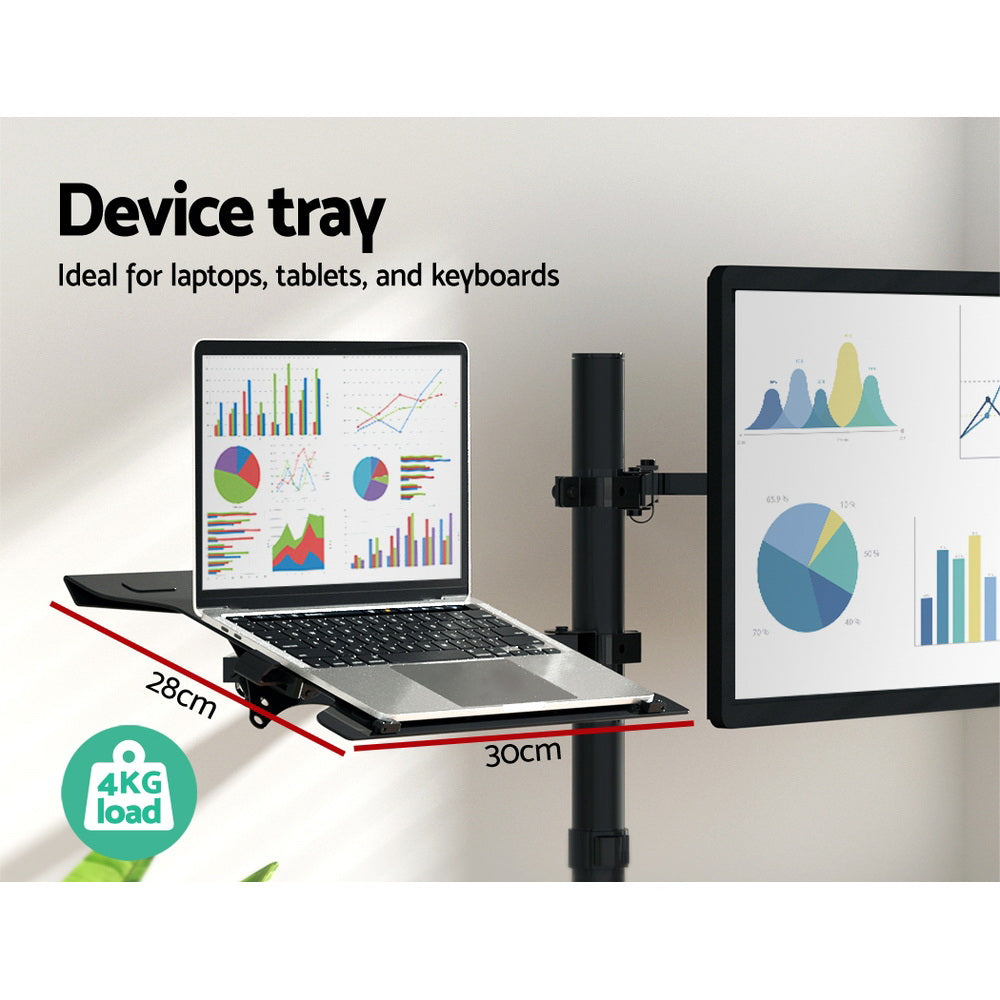 Artiss Monitor Arm Desk Mount Laptop Tray Chez Guru