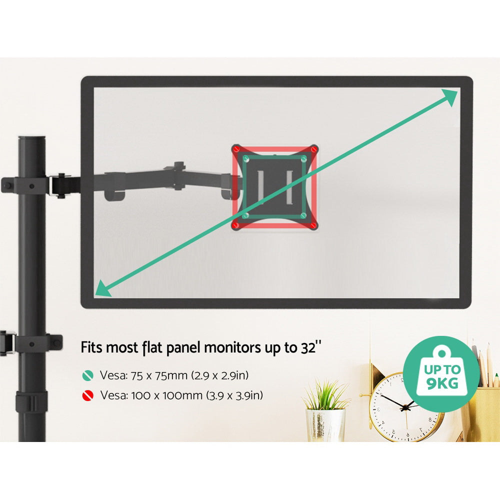 Artiss Monitor Arm Desk Mount Laptop Tray Chez Guru