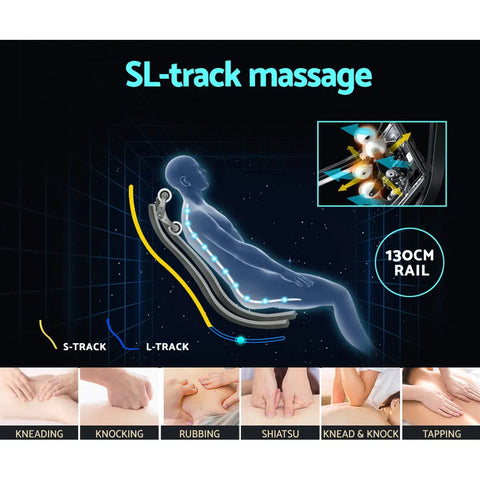 Livemor 4D Massage Chair Electric Recliner Home Massager Gary - Chez Guru