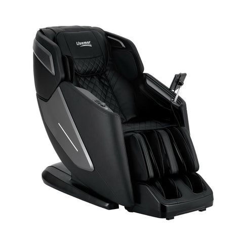 Livemor 4D Massage Chair Electric Recliner Home Massager Black Chez Guru