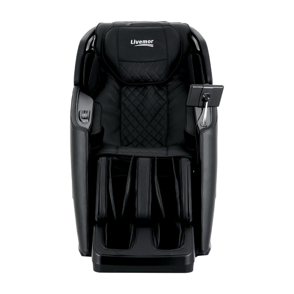 Livemor 4D Massage Chair Electric Recliner Home Massager Black Chez Guru