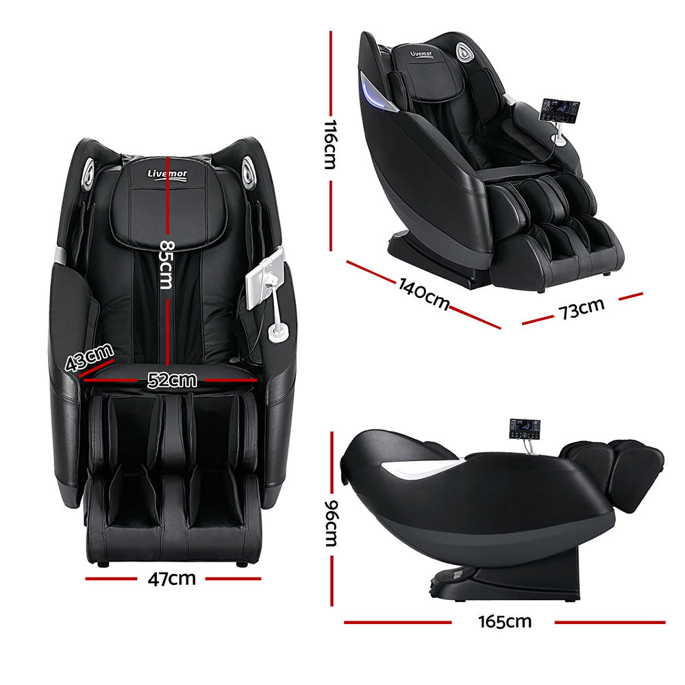 Livemor Massage Chair Electric Recliner Home 3D Massager Flynn Chez Guru