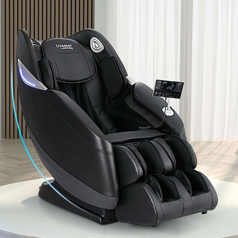 Livemor Massage Chair Electric Recliner Home 3D Massager Flynn Chez Guru