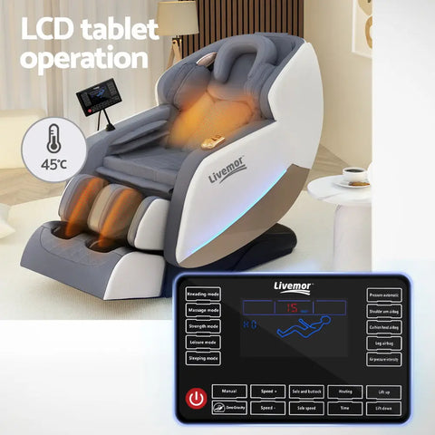 Livemor Massage Chair Electric Recliner Home Massager Beryl - Chez Guru