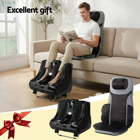 Livemor Massage Cushion Heating Massage Seats With Calf Foot Massager