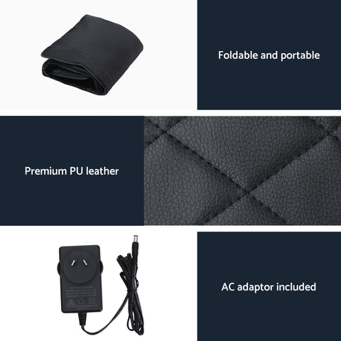 Livemor Massage Mat Heated Kneading Neck Massager Lumbar Airbag Stretch