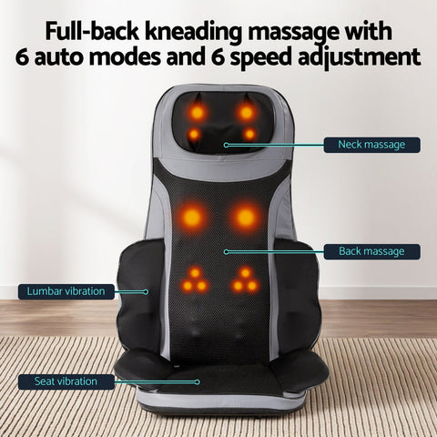 Livemor 8-nodes Full Back Massage Cushion Heating Massage Seats Chez Guru